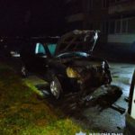 наслідки підпалу авто на Довженка