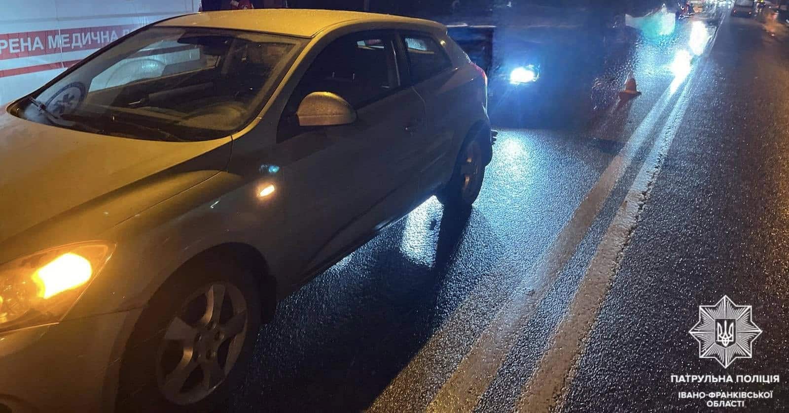 У Франківську на Галицькій п’яний водій без документів вчинив ДТП (ФОТО)