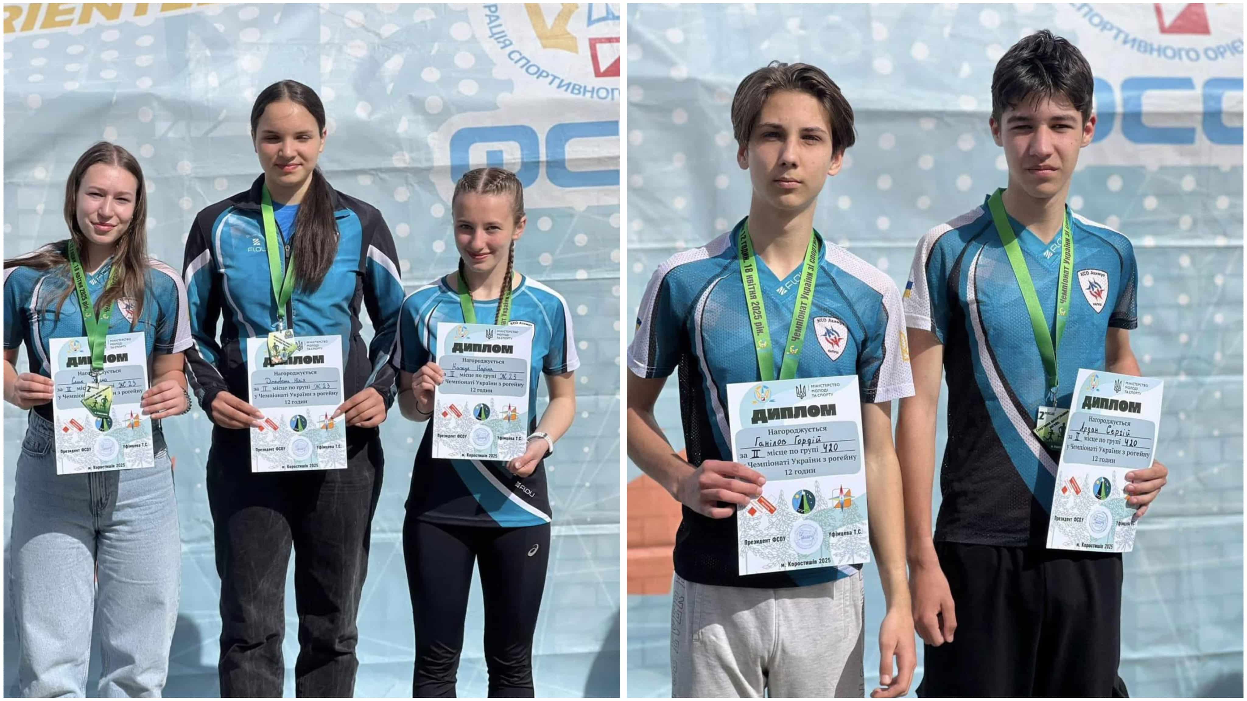 Калушани вибороли п’ять срібних медалей на чемпіонаті України зі спортивного орієнтування (ФОТО)