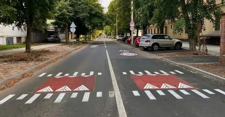 На Довженка встановлять “берлінські подушки” для безпеки пішоходів