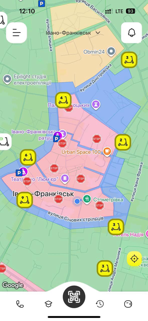 “Можна видихнути хоч в центрі”: франківці про заборону прокатним самокатам їздити по пішохідній зоні