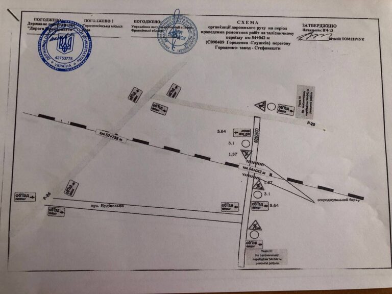 У Городенці на два дні перекриють залізничний переїзд на вулиці Шептицького (СХЕМА)
