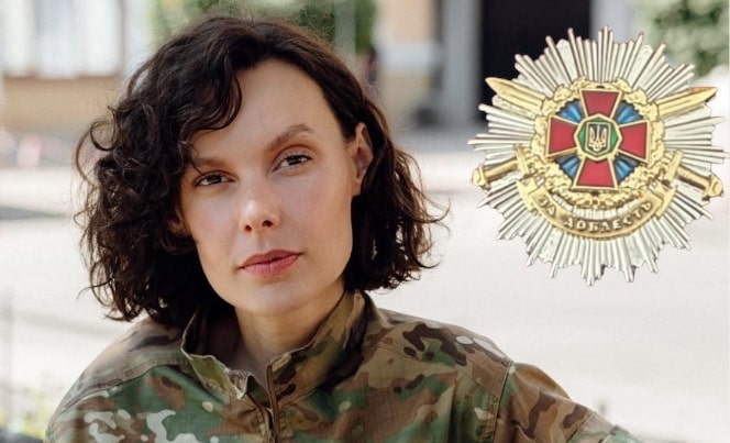 Прикарпатську захисницю Христину “Кудряву” нагородили відзнакою “За доблесть”