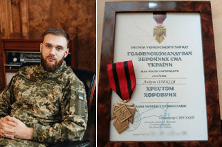 Воїн з Печеніжинщини Андрій Олексій отримав Хрест хоробрих від Головнокомандувача ЗСУ (ФОТО)