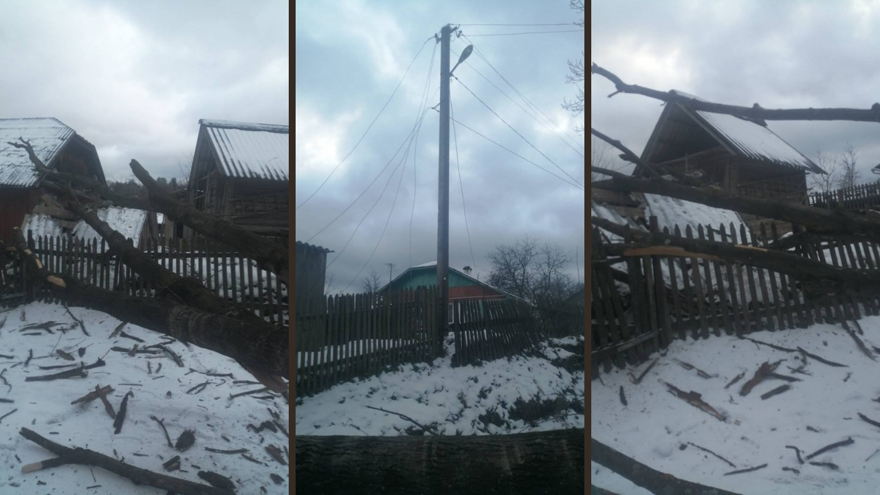 На Прикарпатті через негоду частково знеструмлені 8 населених пунктів