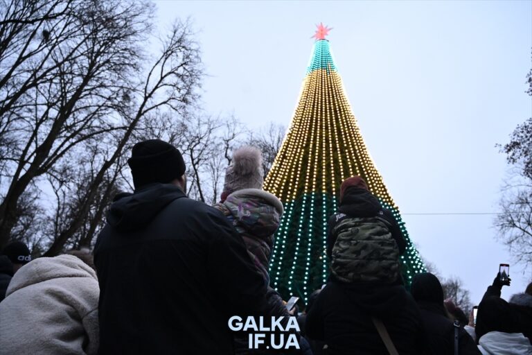 У Франківську засяяла головна ялинка міста (ФОТО)