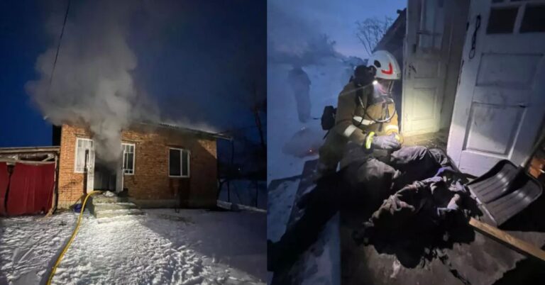 На Франківщині односельці врятували жінку під час пожежі (ФОТО)