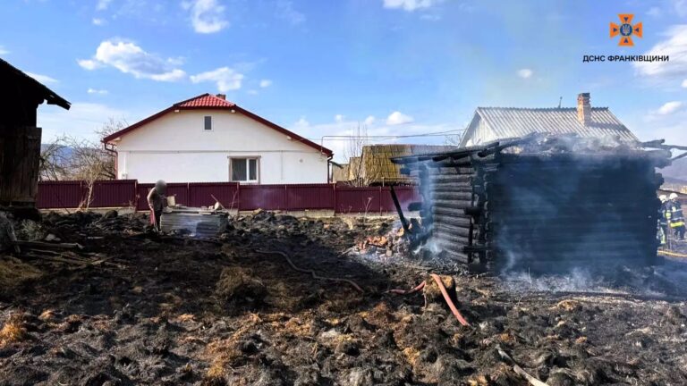 Палили траву — спалили сарай і майно сусідів: оштрафували двох прикарпаток (ФОТО)
