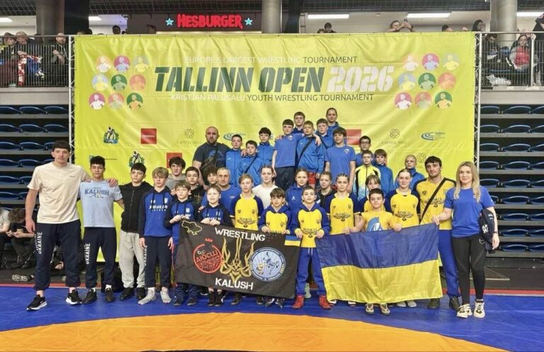 Калуські борці здобули понад два десятки медалей на турнірі Tallinn Open 2026