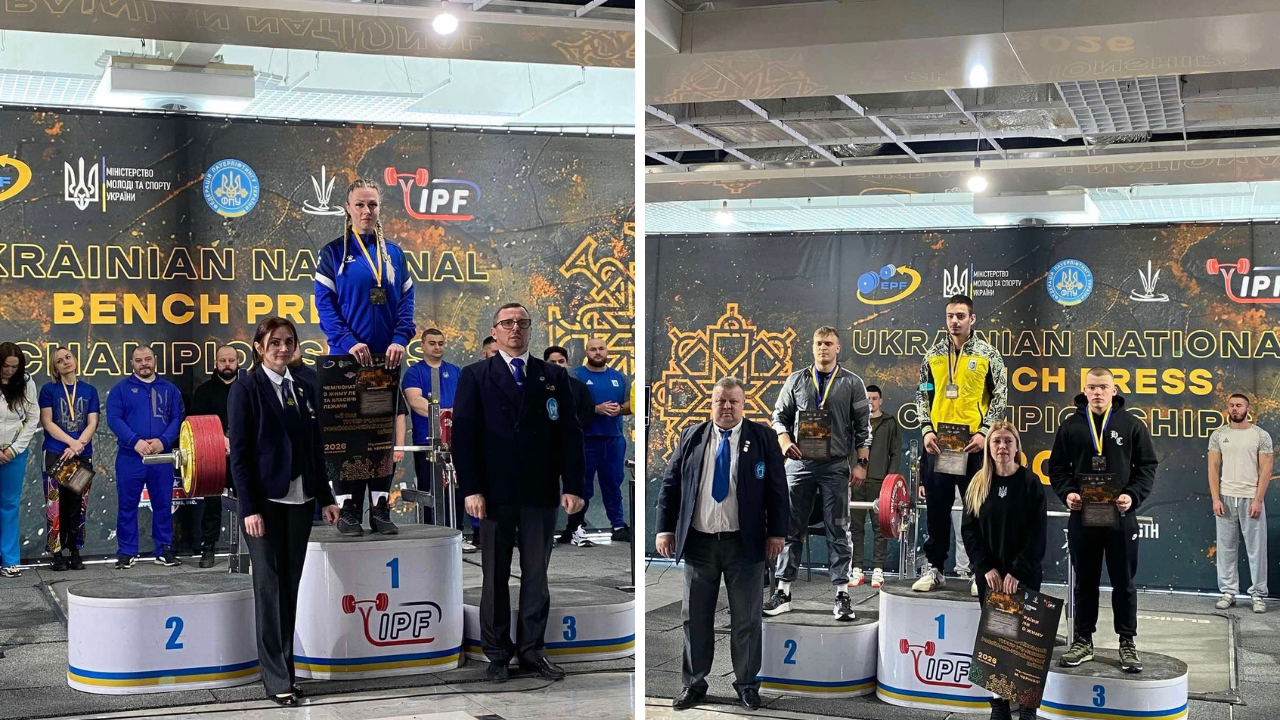 Прикарпатські пауерліфтери вибороли 13 нагород на чемпіонаті України
