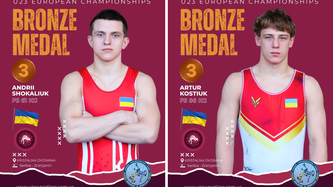 Прикарпатці Андрій Шокалюк та Артур Костюк – бронзові призери чемпіонату Європи з вільної боротьби (РЕЗУЛЬТАТИ СУТИЧОК)