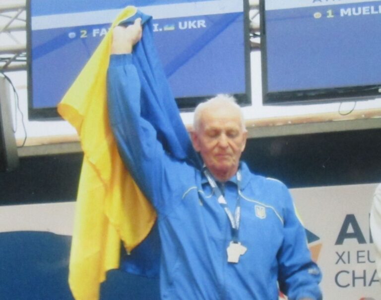 86-річний франківець здобув бронзу на чемпіонаті Європи з легкої атлетики серед майстрів