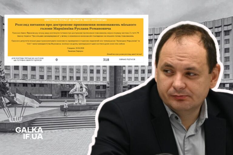 Франківці зібрали підписи на петицію про відставку Марцінківа