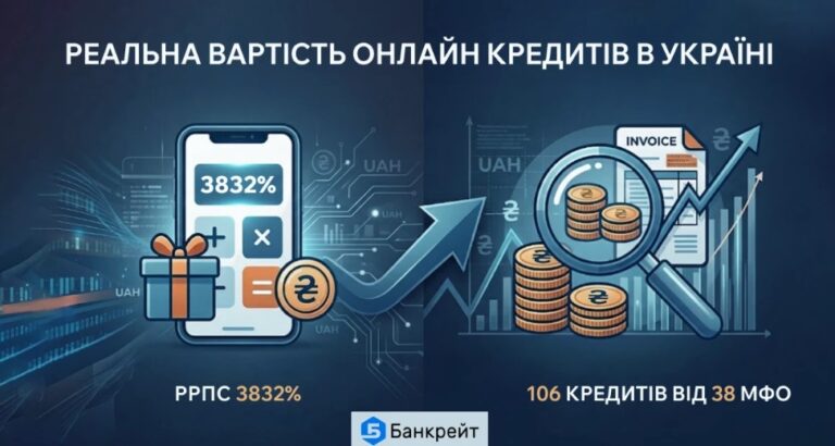 Банкрейт опублікував перше масштабне незалежне дослідження реальної вартості онлайн кредитів в Україні