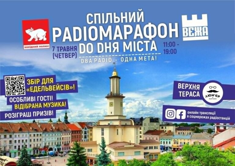 У центрі Франківська проведуть благодійний радіомарафон до Дня міста