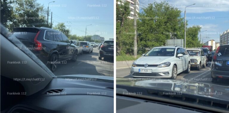 Водій Volvo спричинив потрійну ДТП на Пасічнянському мості (ФОТО)