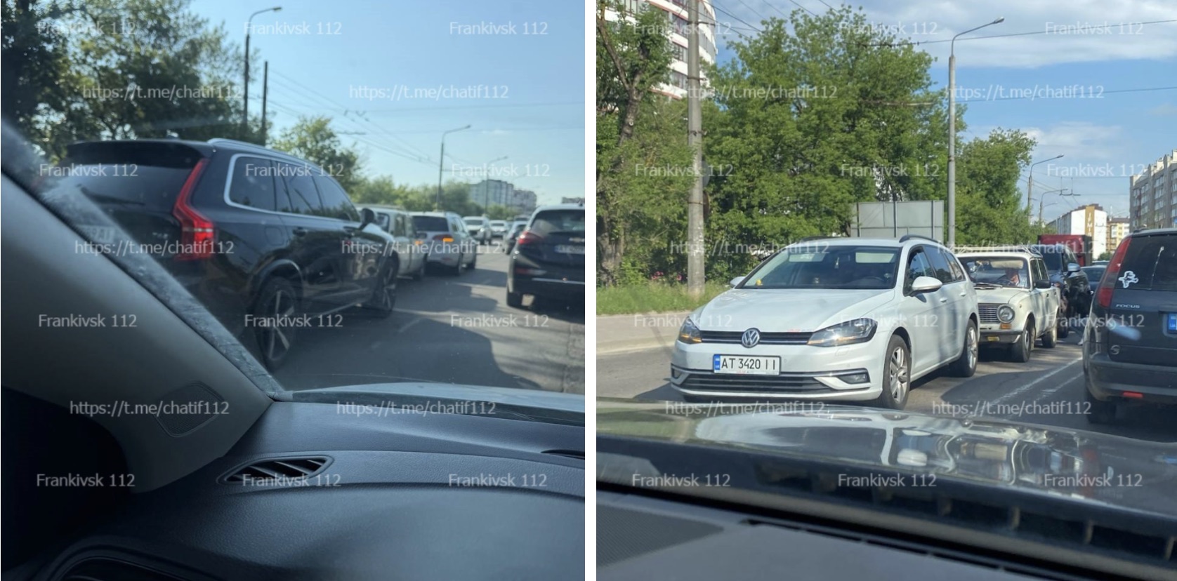 Водій Volvo спричинив потрійну ДТП на Пасічнянському мості (ФОТО)