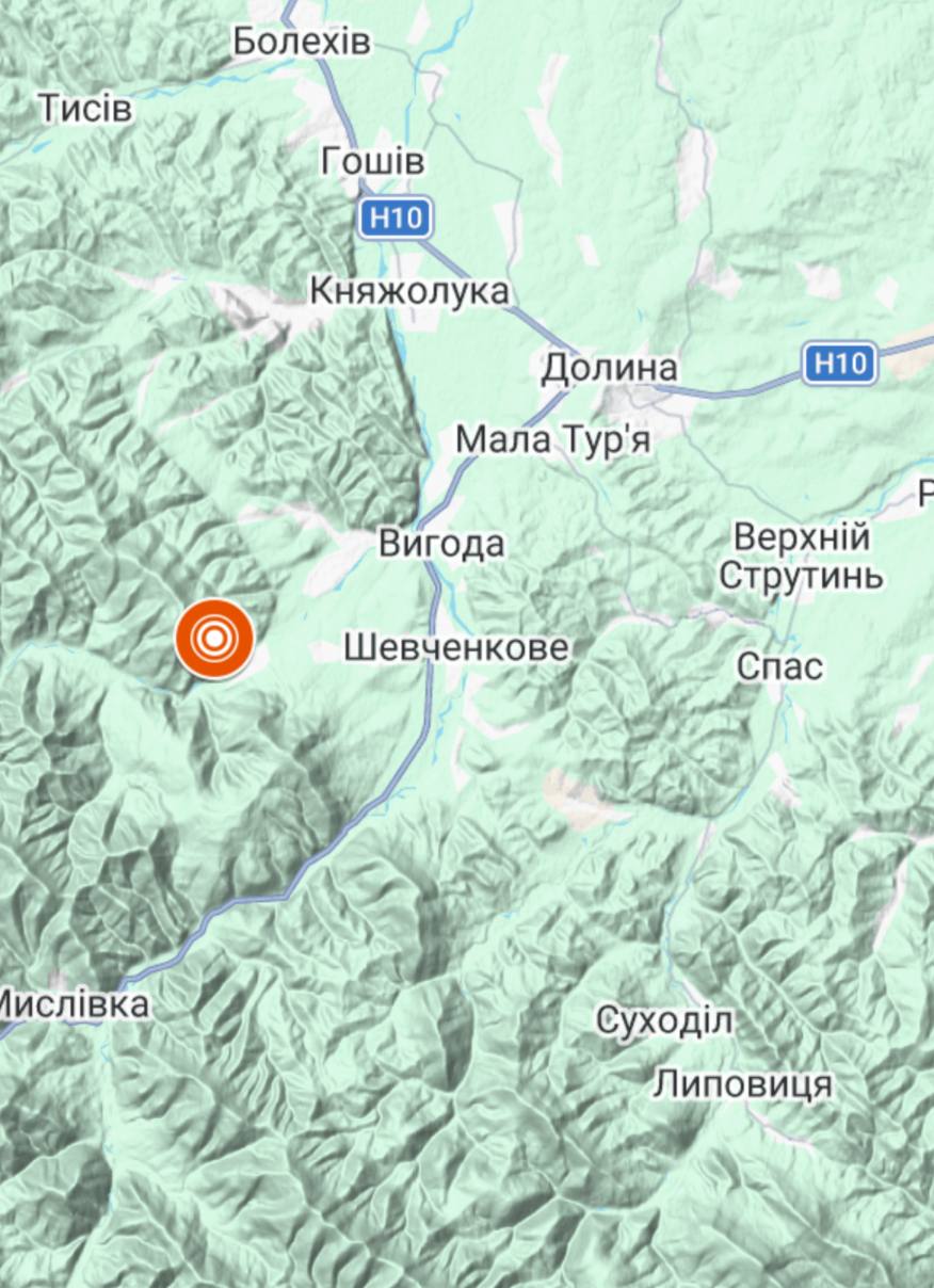 На Прикапатті зафіксували землетрус магнітудою 2,1