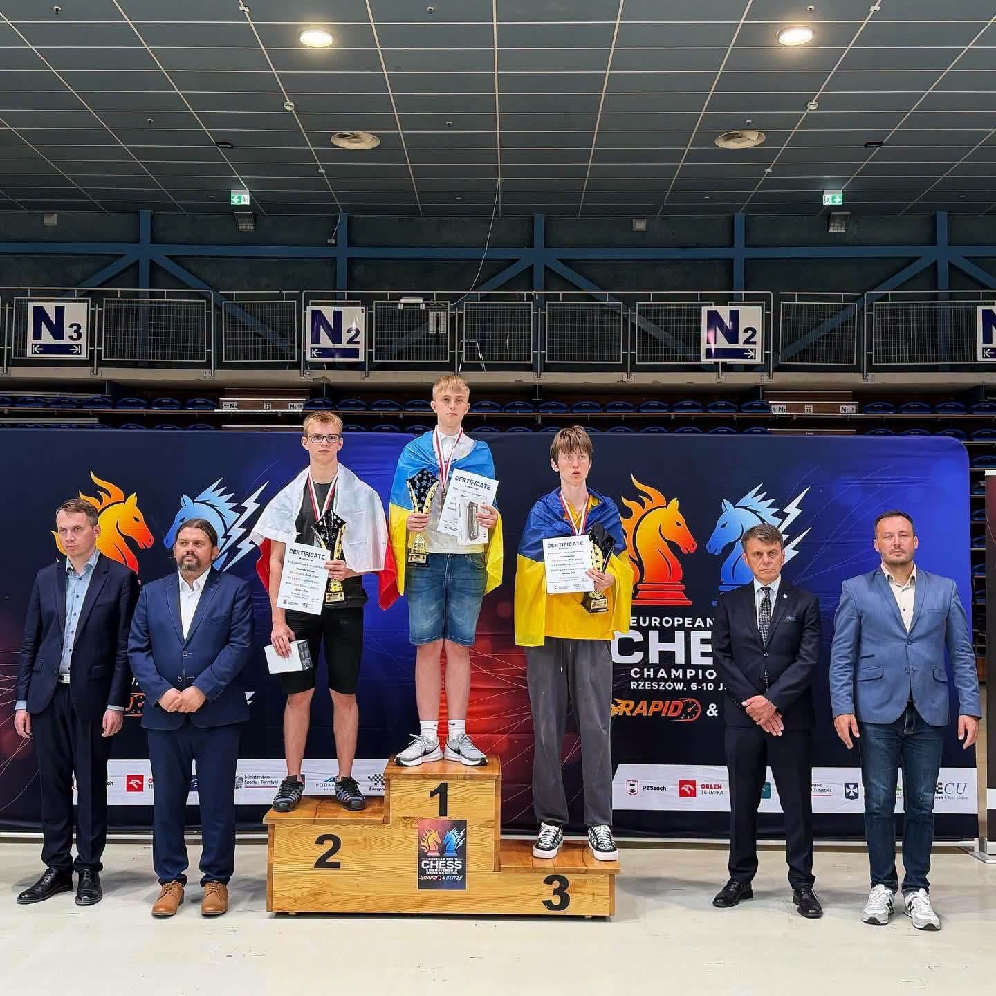 Юнак Максим Паньків з Франківська став чемпіоном Європи зі блискавичних шахів