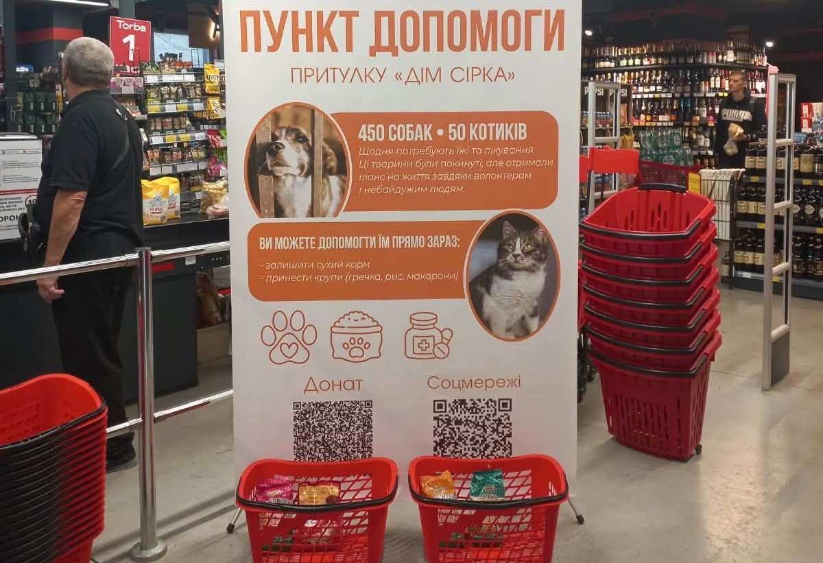 У Франківську відкрили три Пункти Допомоги для тварин із притулку “Дім Сірка”