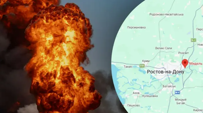 Під Ростовом після атаки дронів загорілося судно