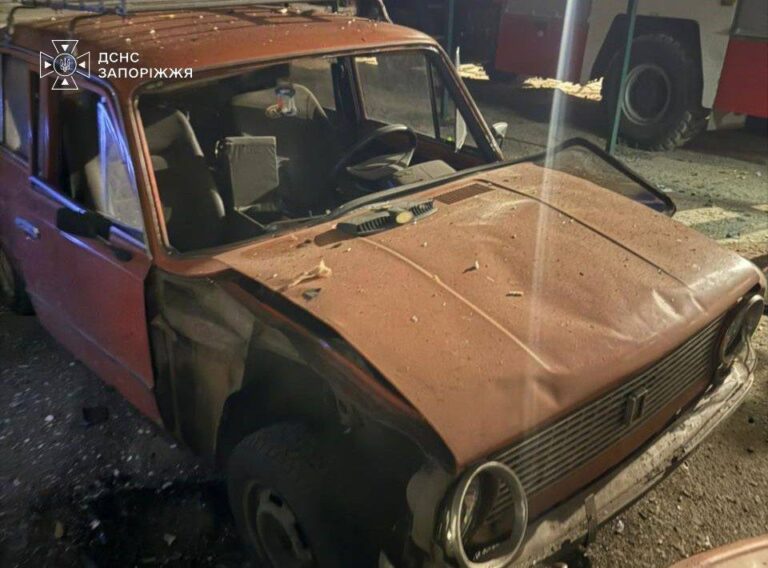 Росіяни вдарили дроном по пожежно-рятувальній частині на Запоріжжі (ФОТО)
