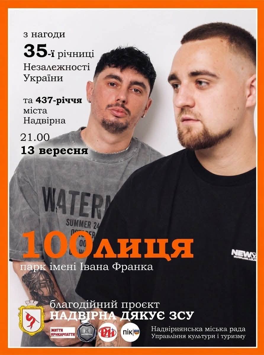 Фома, «Мандри» та «100ЛИЦЯ»: у Надвірній відзначать 437-річчя міста благодійними концертами