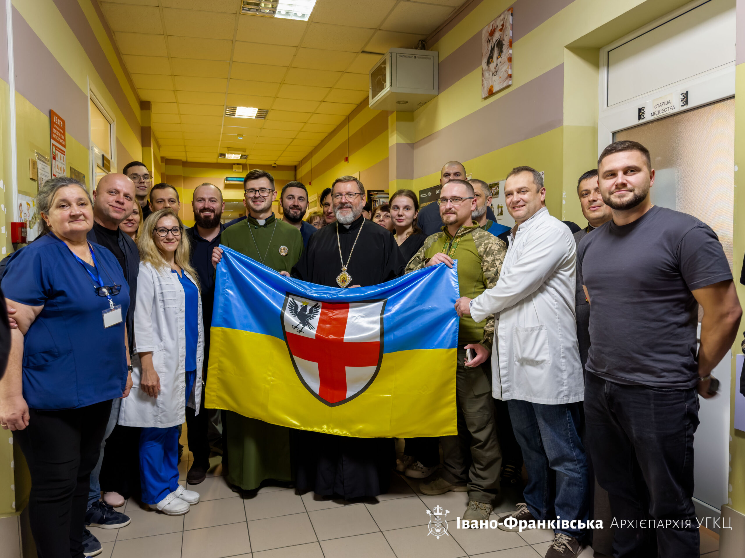 Глава УГКЦ відвідав поранених військових в Івано-Франківському військовому госпіталі