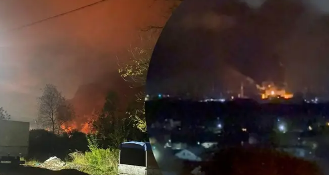 Під москвою після масованої атаки дронів спалахнула найбільша нафтобаза регіону