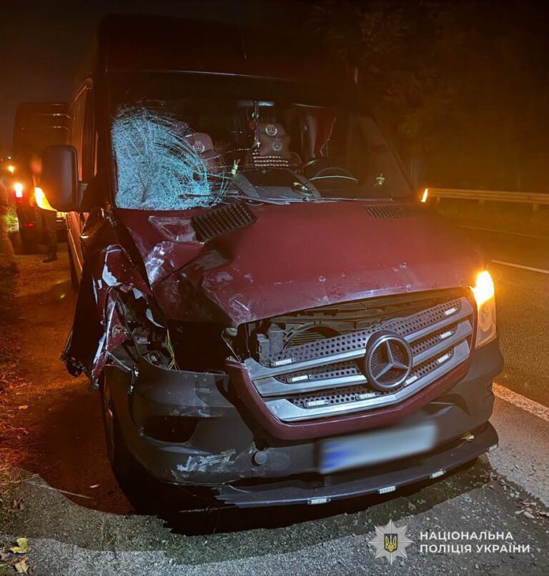 Водій з Франківщини на мікроавтобусі збив пішохода на Львівщині: чоловік загинув на місці (ФОТОФАКТ)