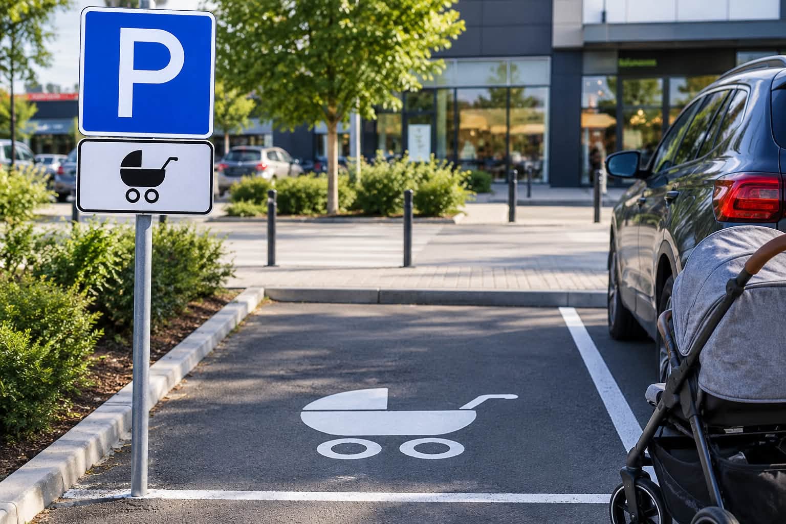 У Франківську облаштують паркомісця для водіїв із дітьми до трьох років